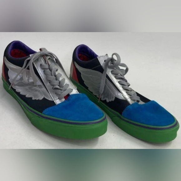 Vans Marvel Avengers Captain America Old Skool Sneakers Men's Size 10 MSRP $100 - Picture 3 of 8